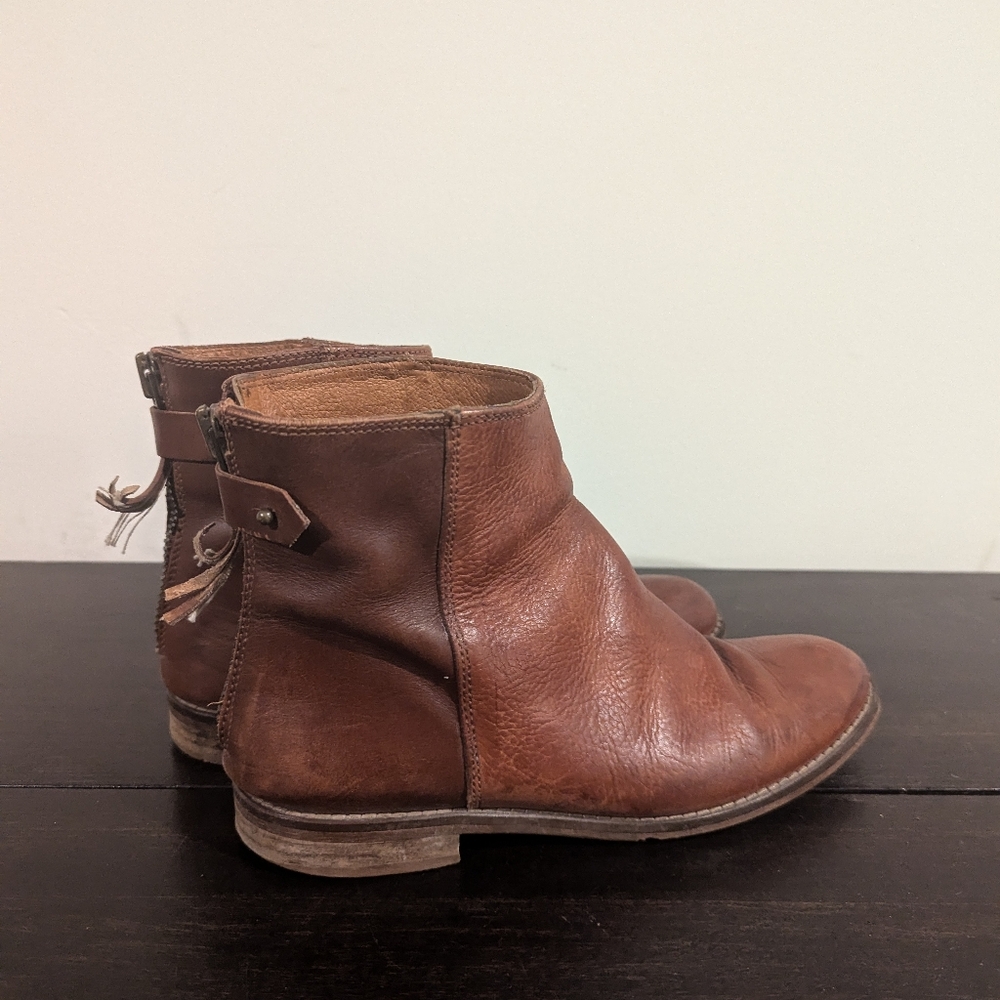 Madewell brown leather booties - Picture 3 of 7